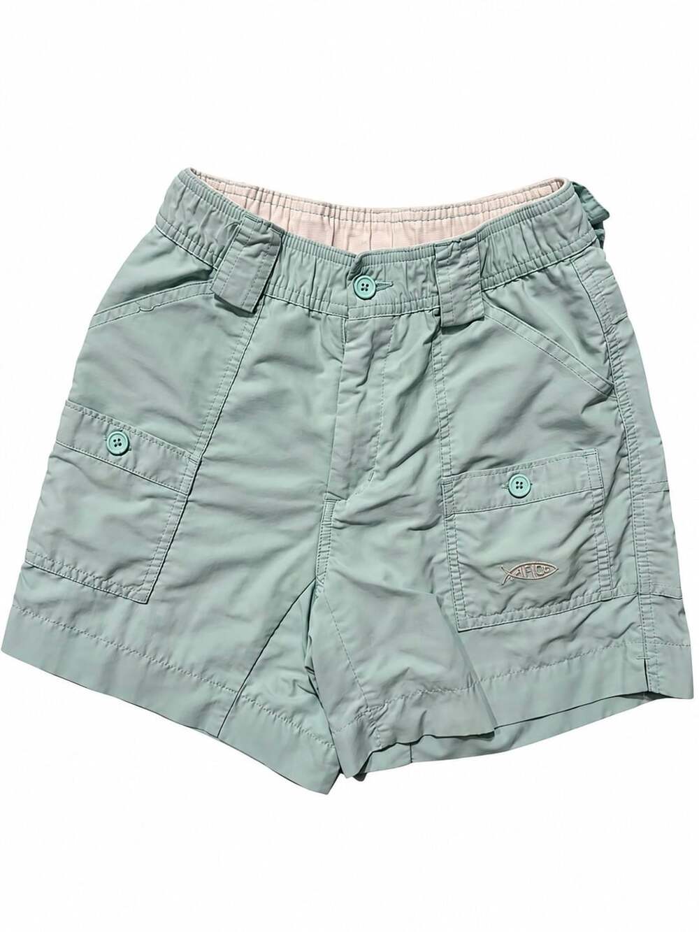 Aftco Original Fishing Shorts Size 26 Seafoam Green